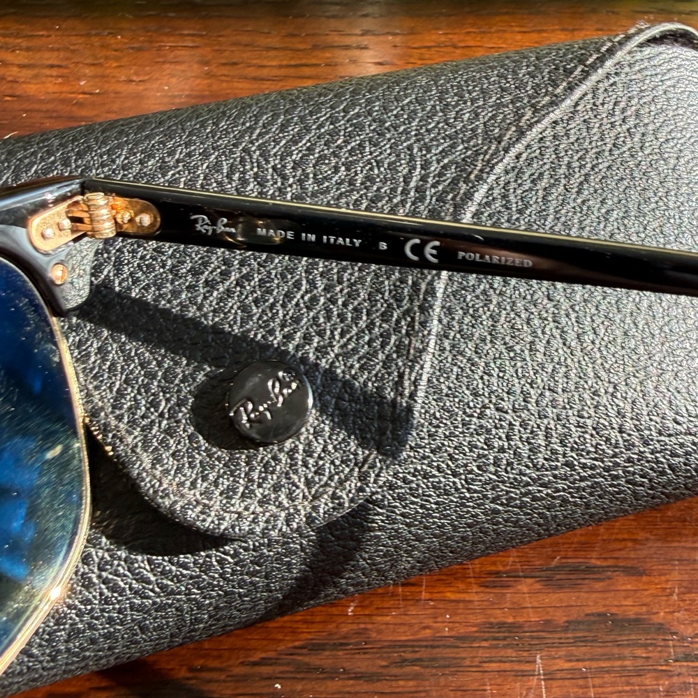 Ray-Ban Tortoise and Gold Clubmaster Sunglasses - Picture 11 of 11